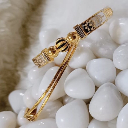 916 Gold Designer Copper Kadli Bangle