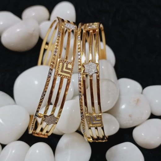 916 Gold Unique Copper Kaldi Bangle