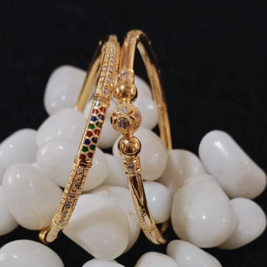 916 Gold Stunning Copper Kadli Bangle