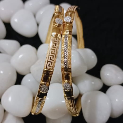 916 Gold Dazzling Copper Kadli Bangle