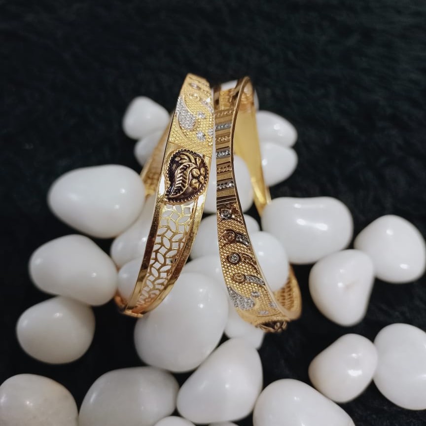 916 Gold Antique Copper Kadli Bangle