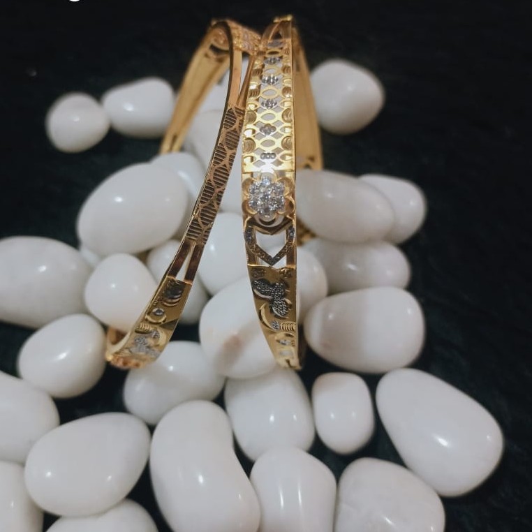 916 Gold Trending Copper Kadli Bangle SGC01