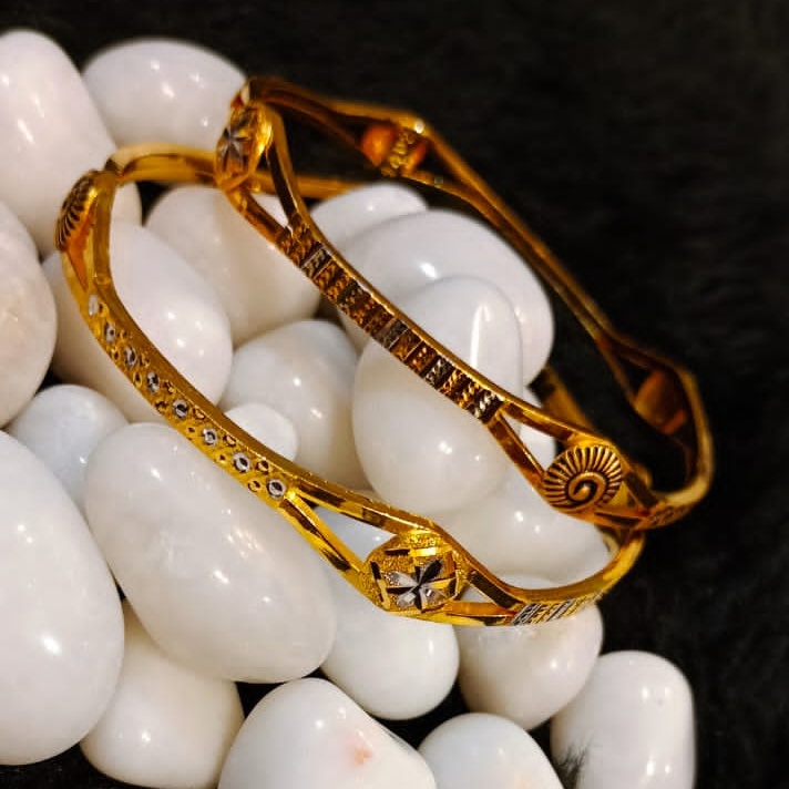 22KT Gold Classic Wedding Copper Kadli Bangle SGB53
