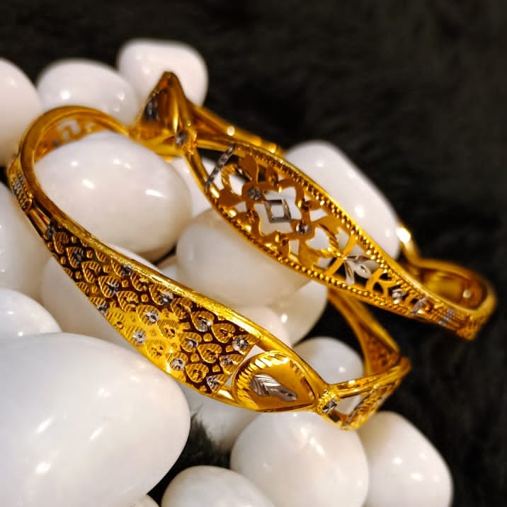 22KT Gold Antique Special Occasion Copper Kadli Bangle SGB51