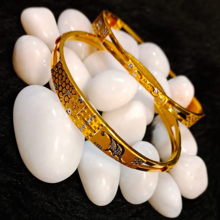 22KT Gold Modern Daily Wear Copper Kadli Bangle SGB48