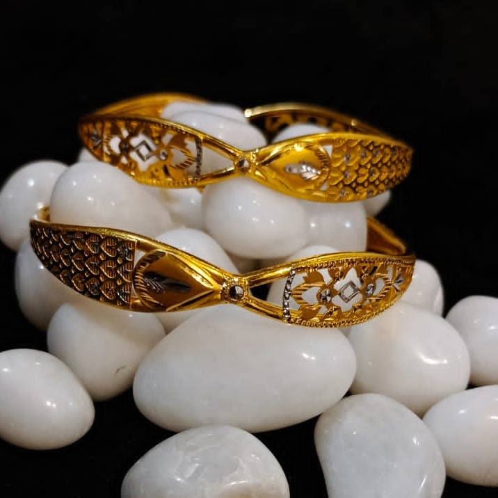 22KT Gold Antique Daily Wear Copper Kadli Bangle SGB44