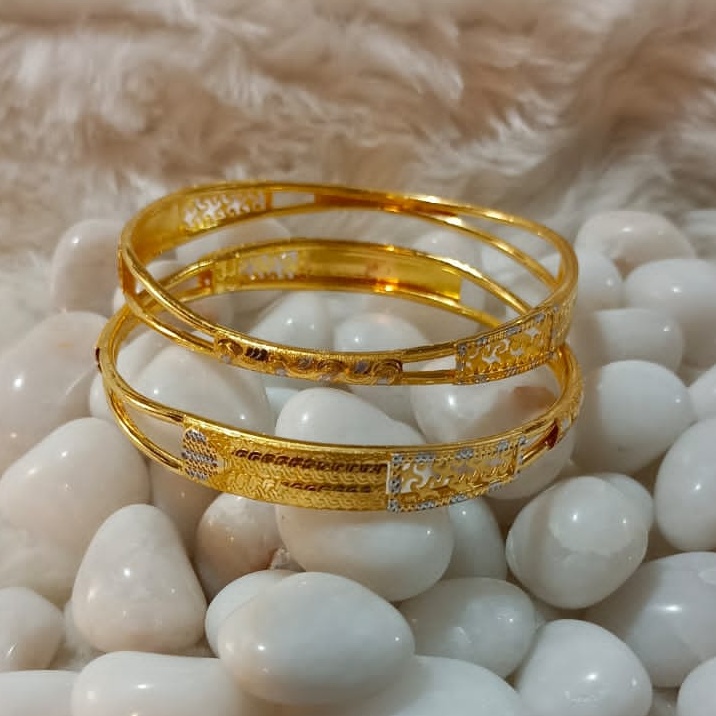 22KT Gold Classic Special Occasion Copper Kadli Bangle SGB39