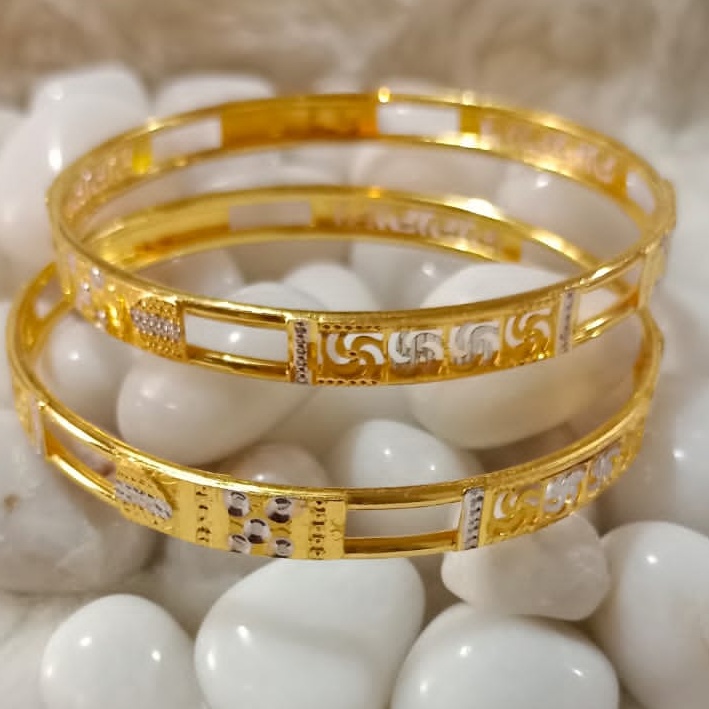 22KT Gold Fancy Special Occasion Copper Kadli Bangle SGB35