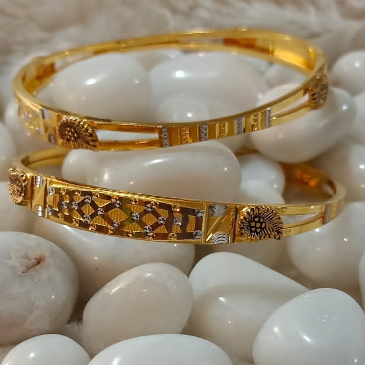 22KT Gold Designer Special Occasion Copper Kadli Bangle SGB31