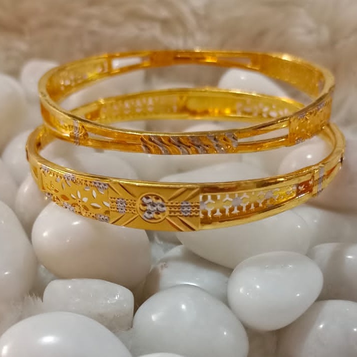 22KT Gold Classic Wedding Copper Kadli Bangle SGB25