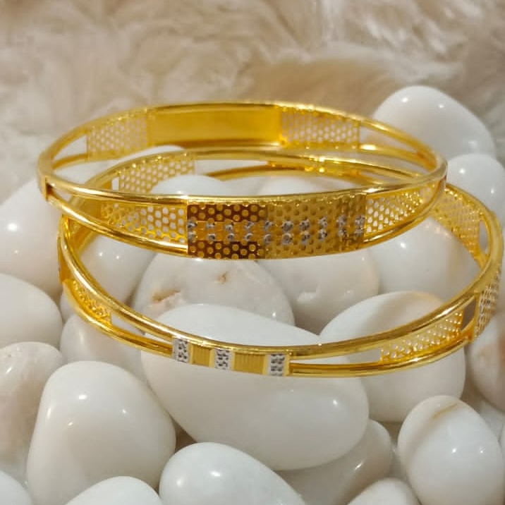 22KT Gold Antique Wedding Copper Kadli Bangle SGB09