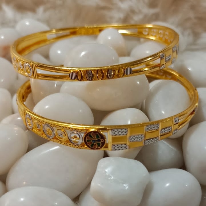 22KT Gold Antique Special Occasion Copper Kadli Bangle SGB02