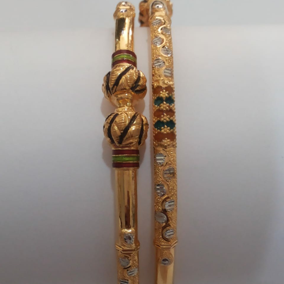 22kt Antique Ball Bangle SG-156