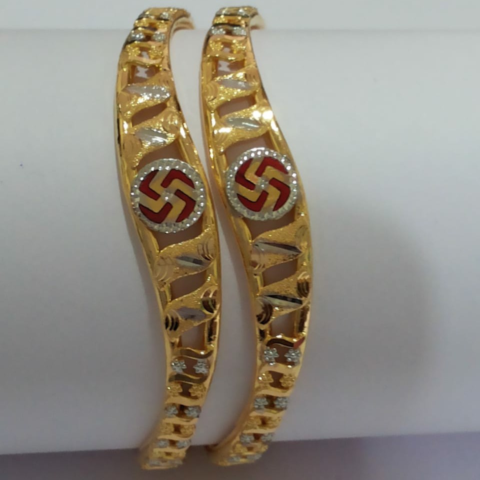 916 Ghaba Swastik design Bangle -SG-112