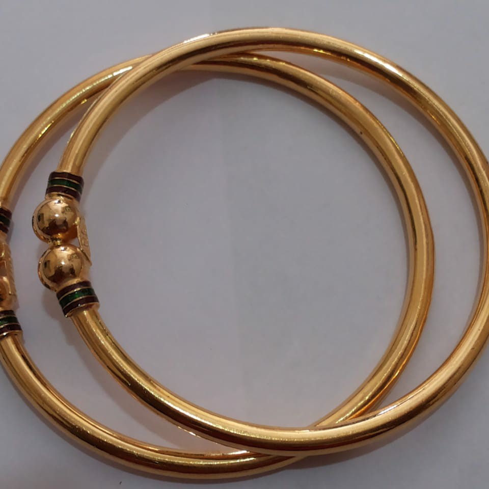 916 CZ Antique Kada Bangle SG-93
