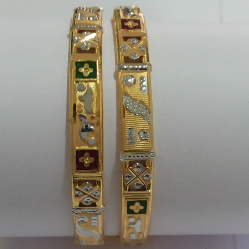 22KT Gold cz Bangle SG-76