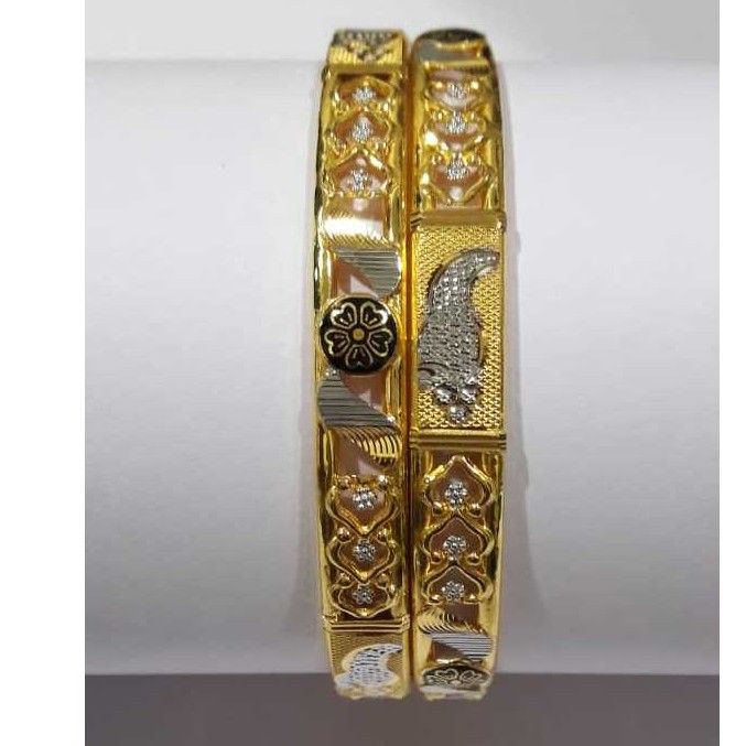 22KT Gold Flower Designer Fancy Copper Kadli