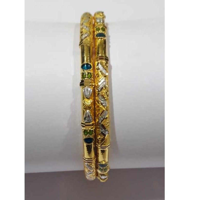 916 Gold Designer Copper Pipe Kadli