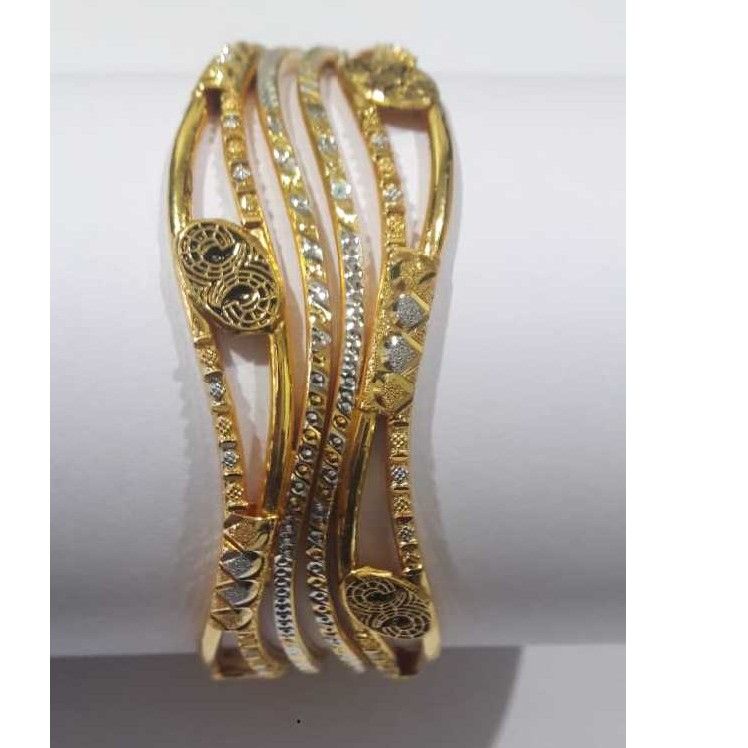 916 Gold Fancy Designer Copper Kada