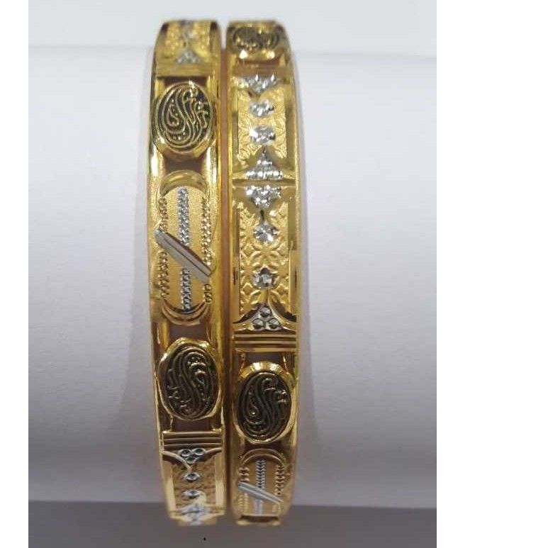 916 Gold Fancy Handmade Designer Copper Kada