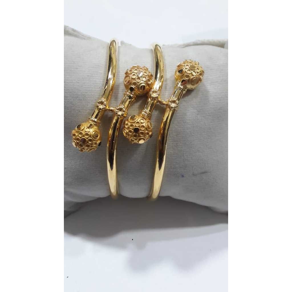 916 Designer Gold Fancy Beaded Copper Kadli