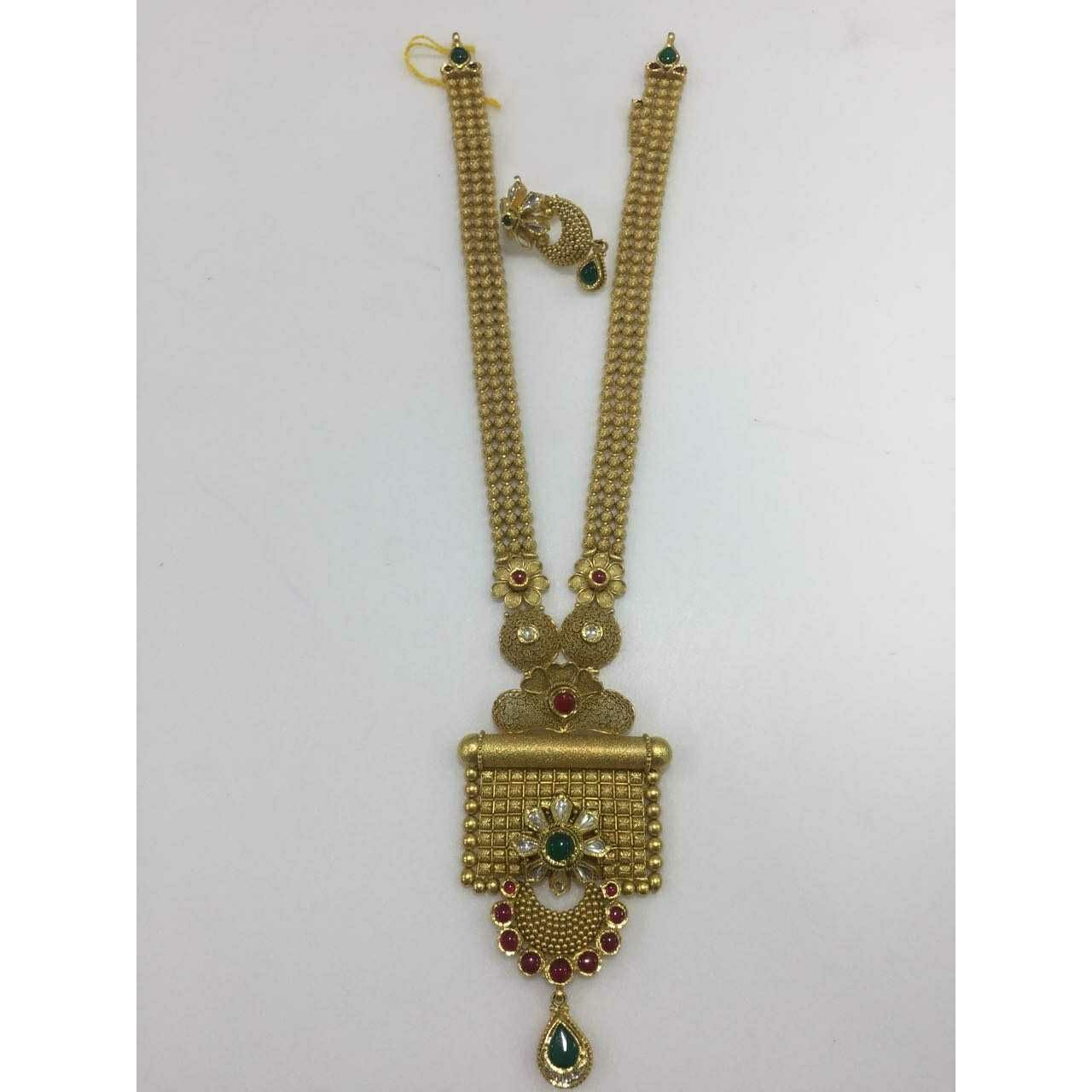 22KT Gold Ladies Jadtar Necklace set