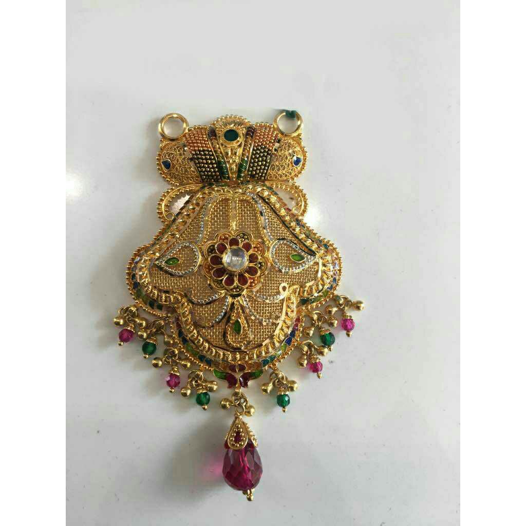 916 Gold Ladies Fancy Wedding Mangalsutra Pendant