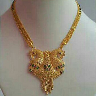 22KT Gold Rajwadi Necklace