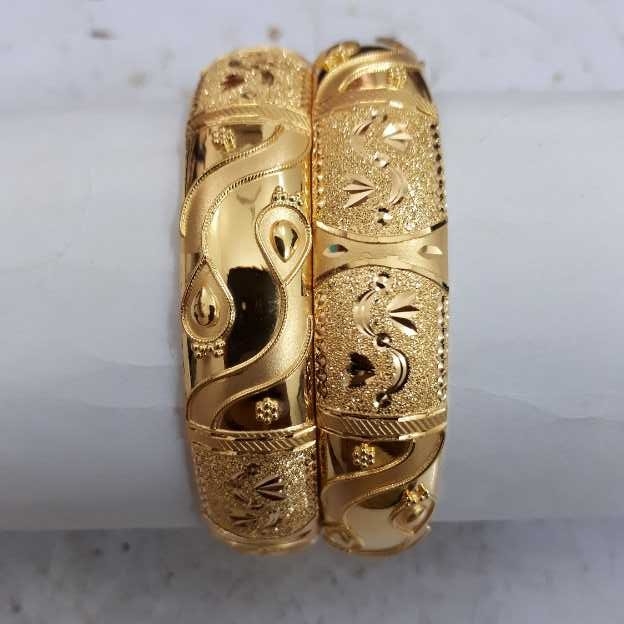 20k Gold Fancy Handmade Bangles