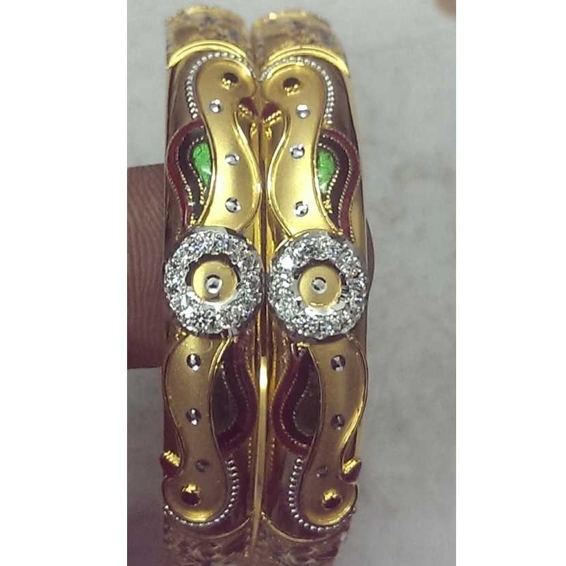 22KT Gold Fancy Bangles