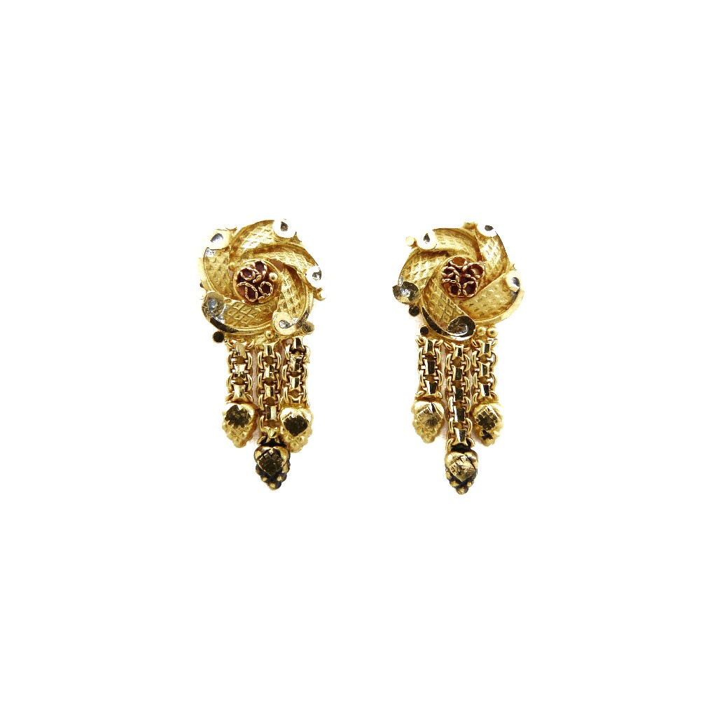 22K Gold Fancy Earring