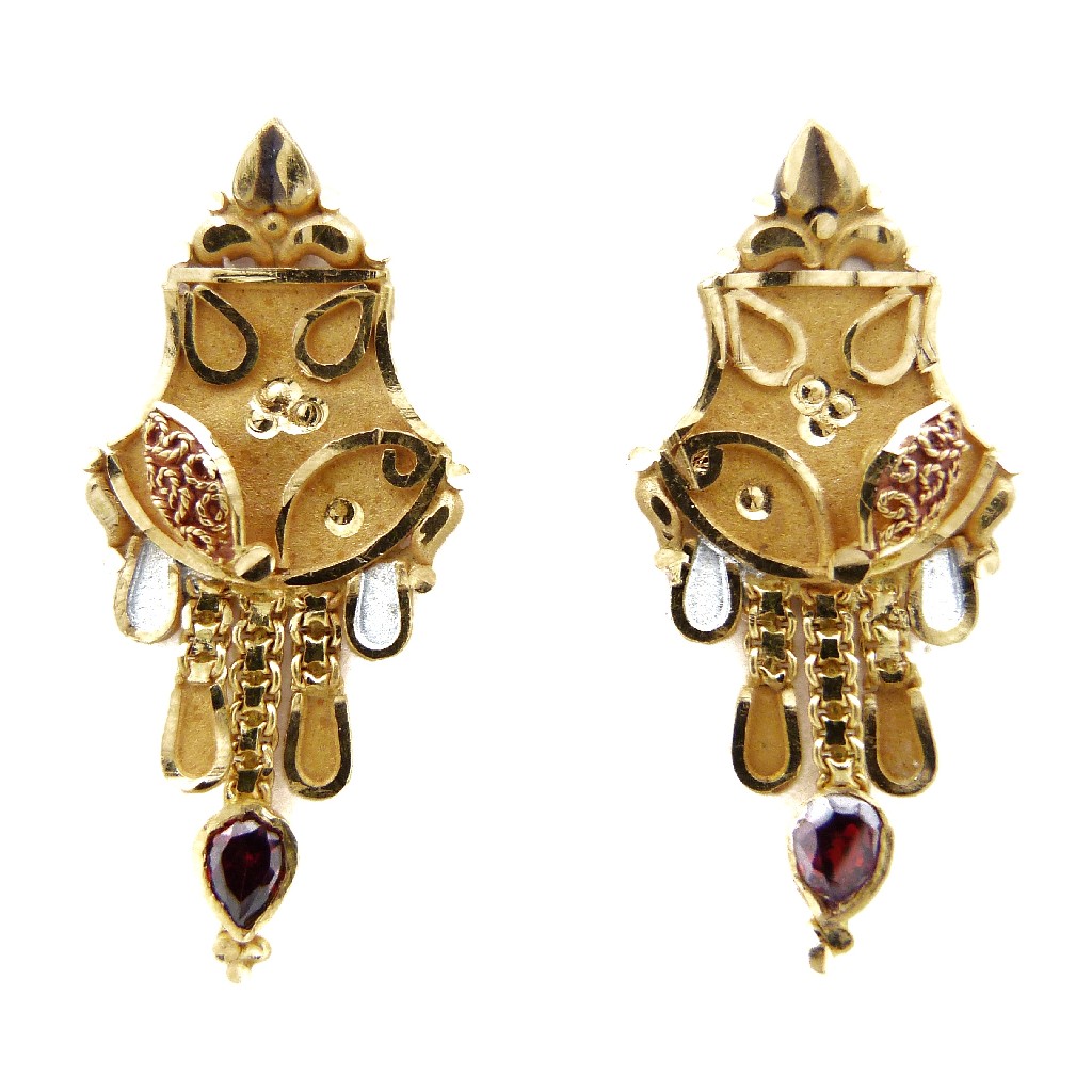 22K Gold Fancy Earring