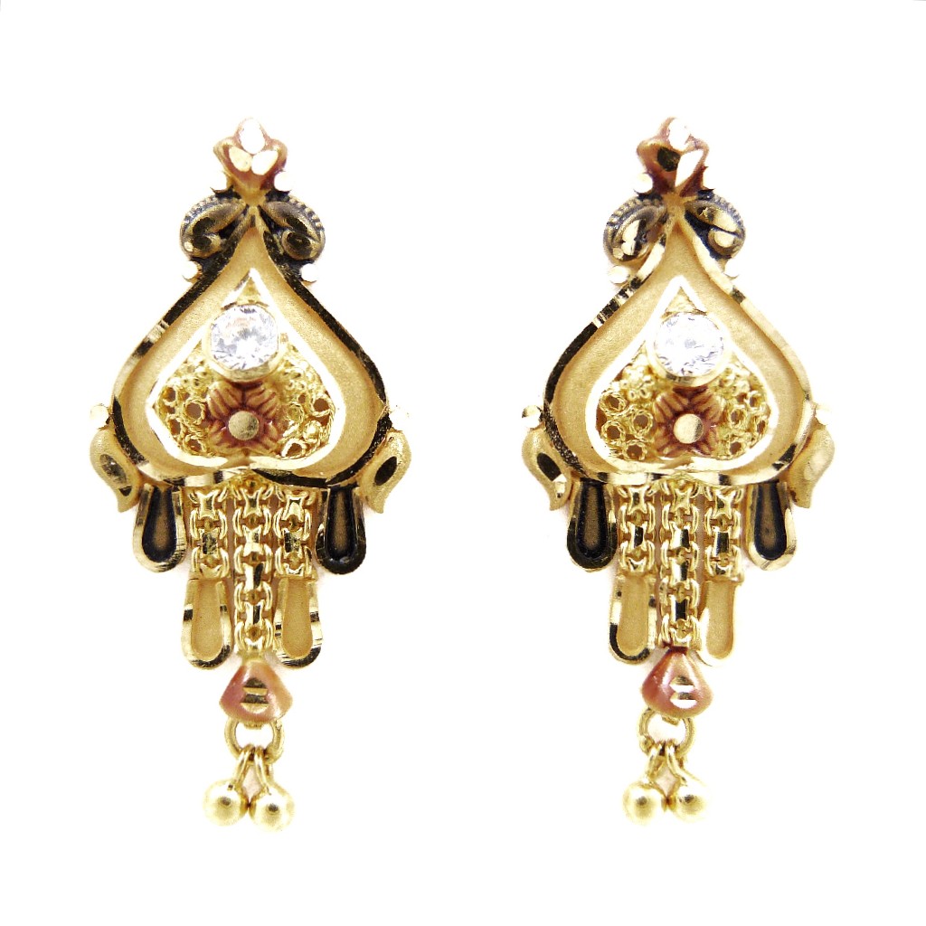 22K Gold Fancy Earring