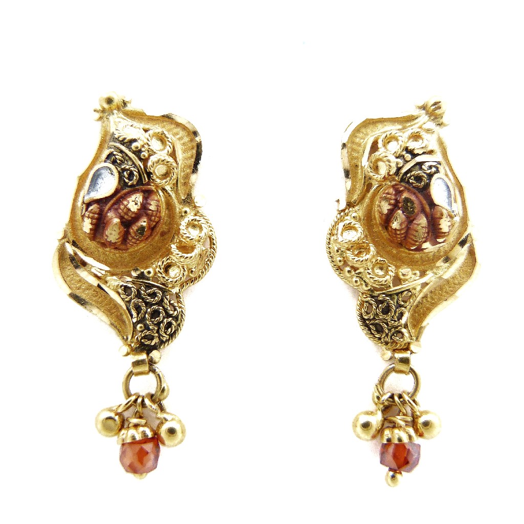 22K Gold Fancy Earring