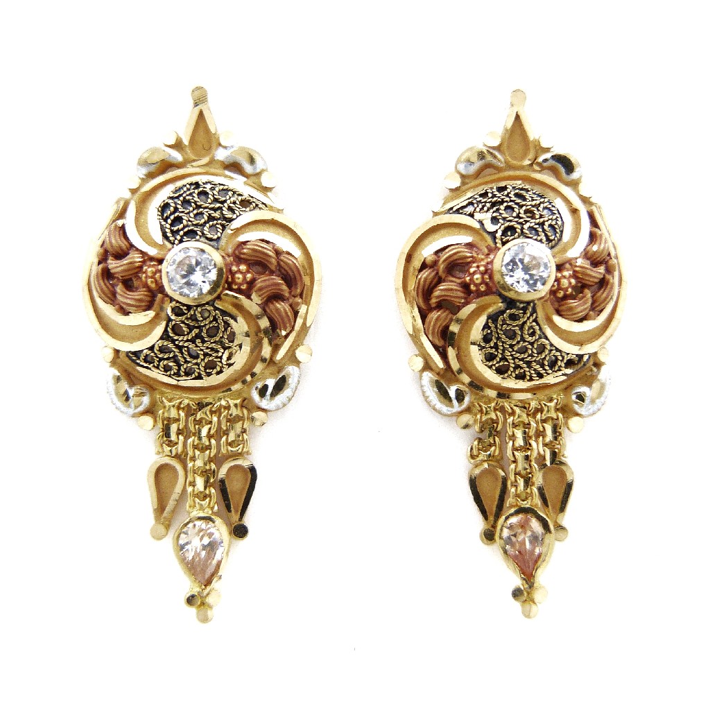 22K Gold Fancy Earring
