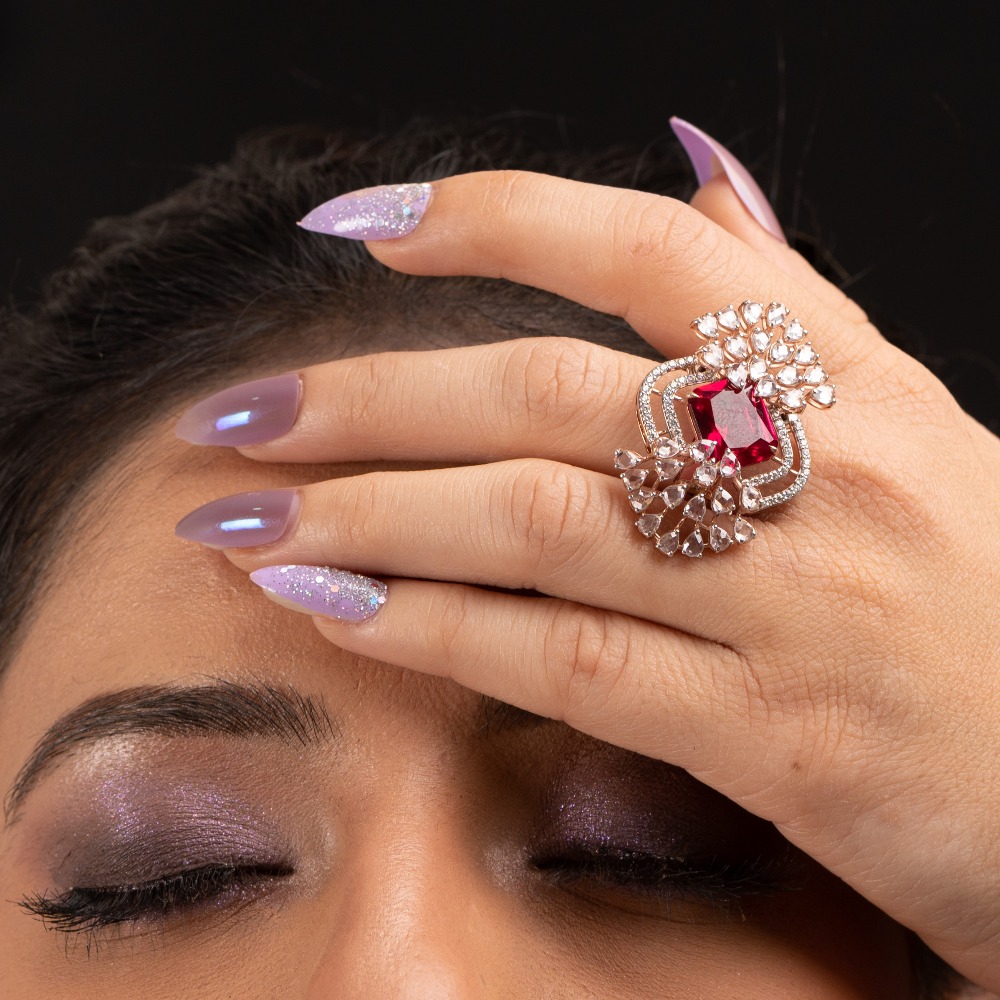 stone peacock Ring