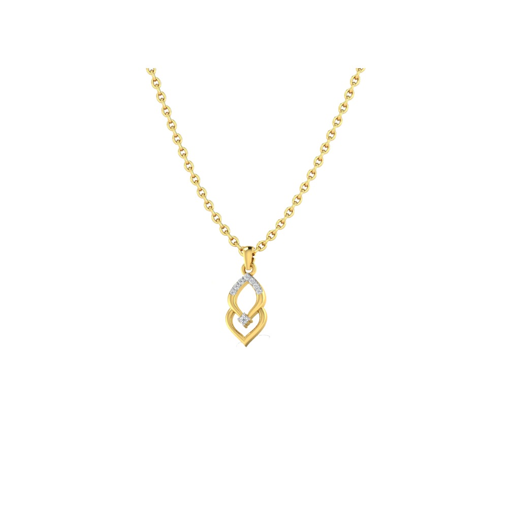 marquise leaf pendent