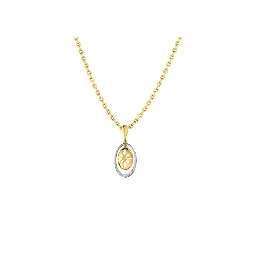 cutout diamond pendent