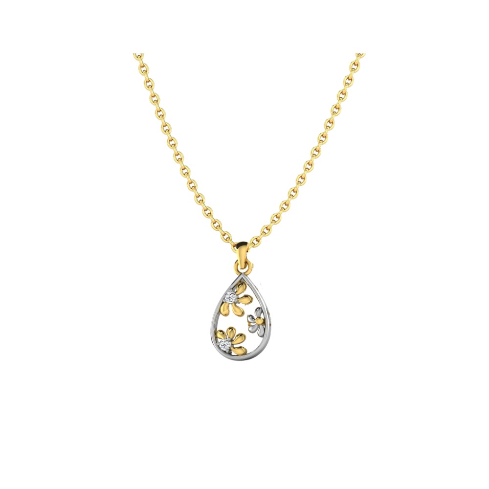 Floral Gold Pendent