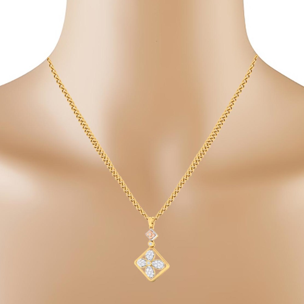 floral diamond pendant - Image 2