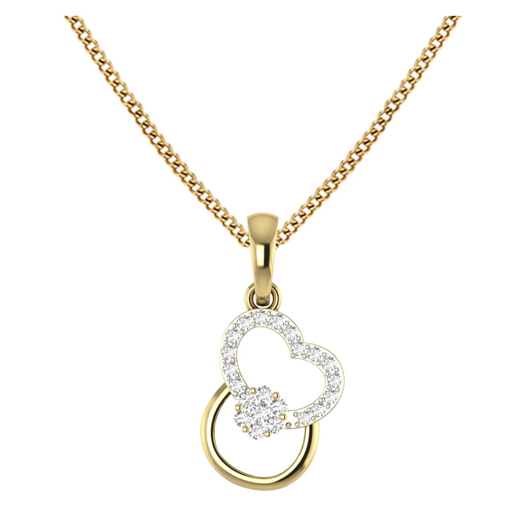 girlish diamond pendent