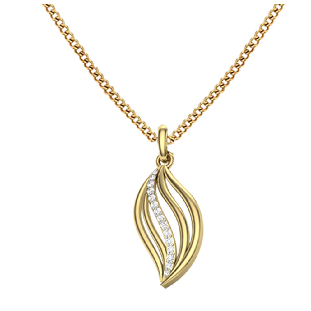 ladies leaf pendent