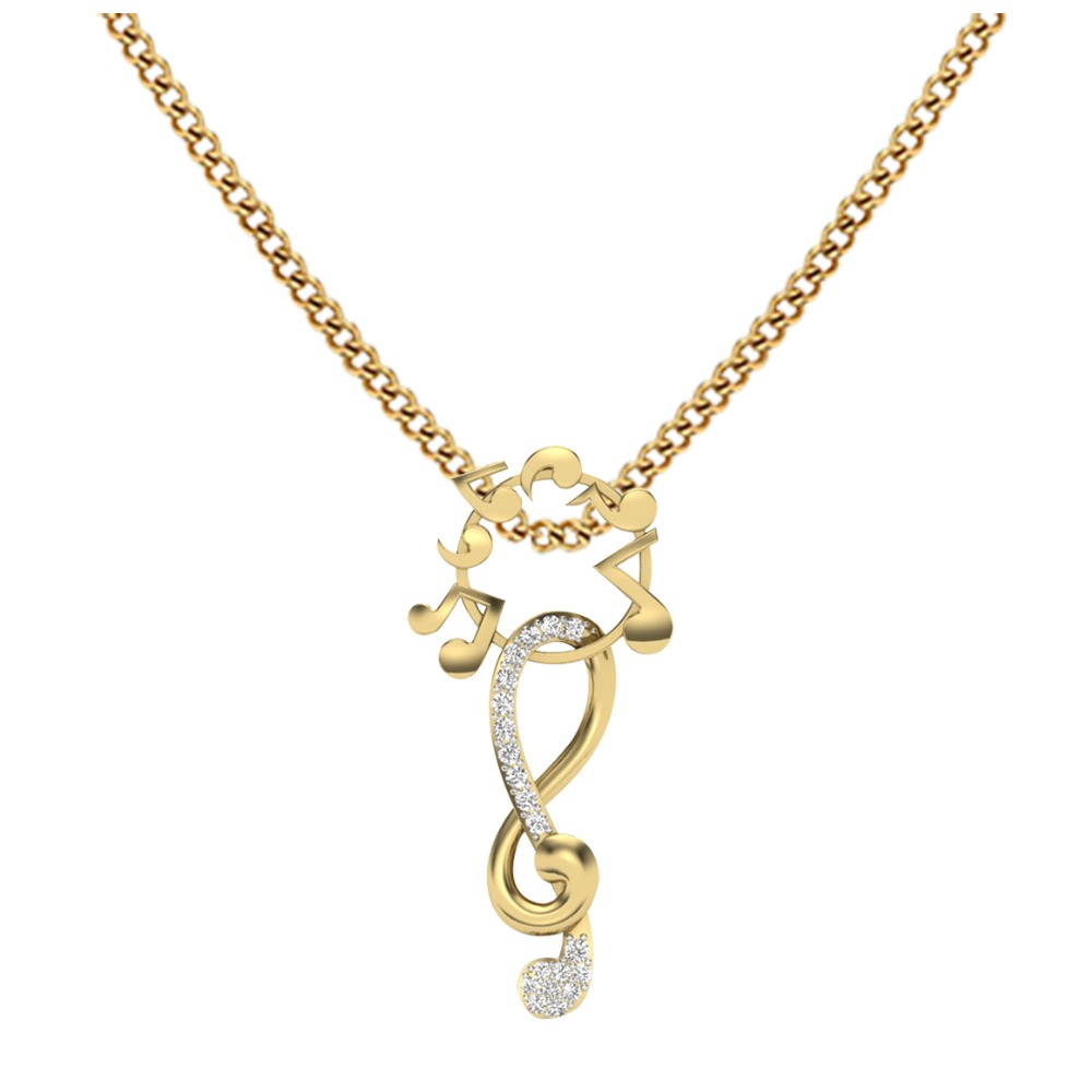 music lover pendent