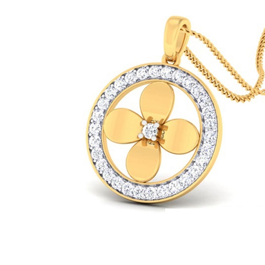 Floral Diamond Pendant