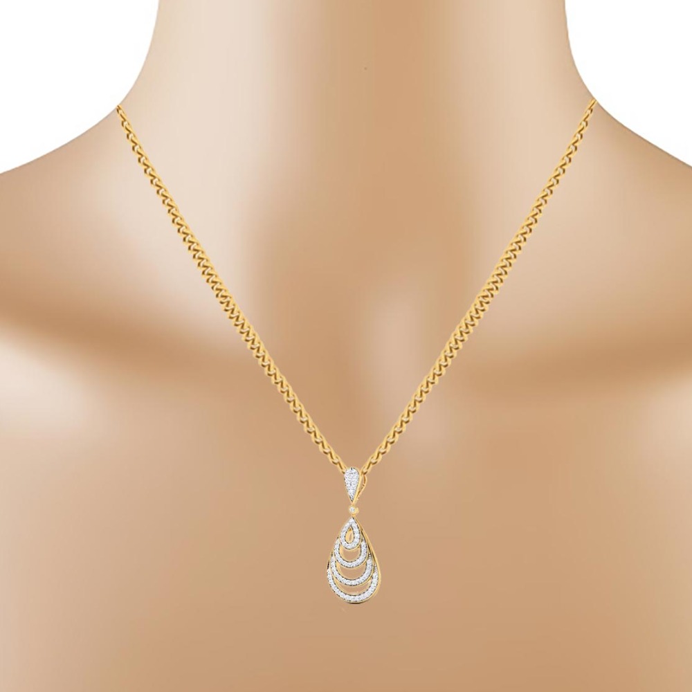 delicate diamond pendant - Image 2