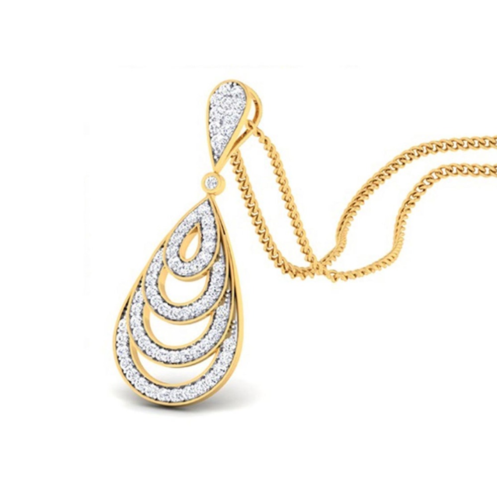 delicate diamond pendant