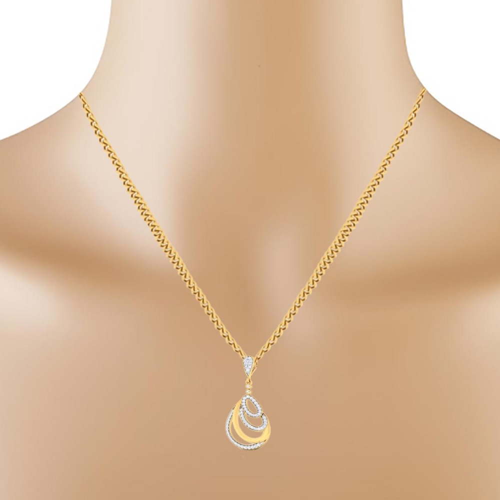 overlapped drop pendant - Image 2
