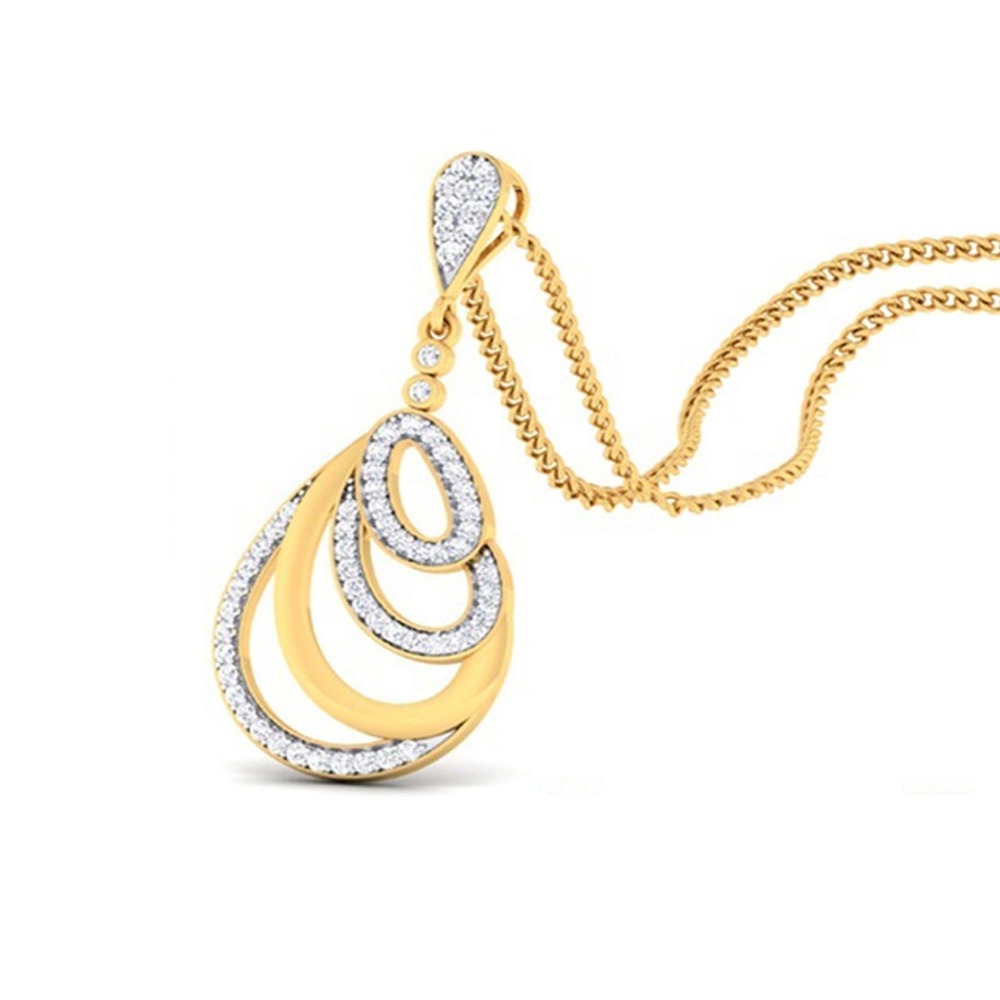 overlapped drop pendant