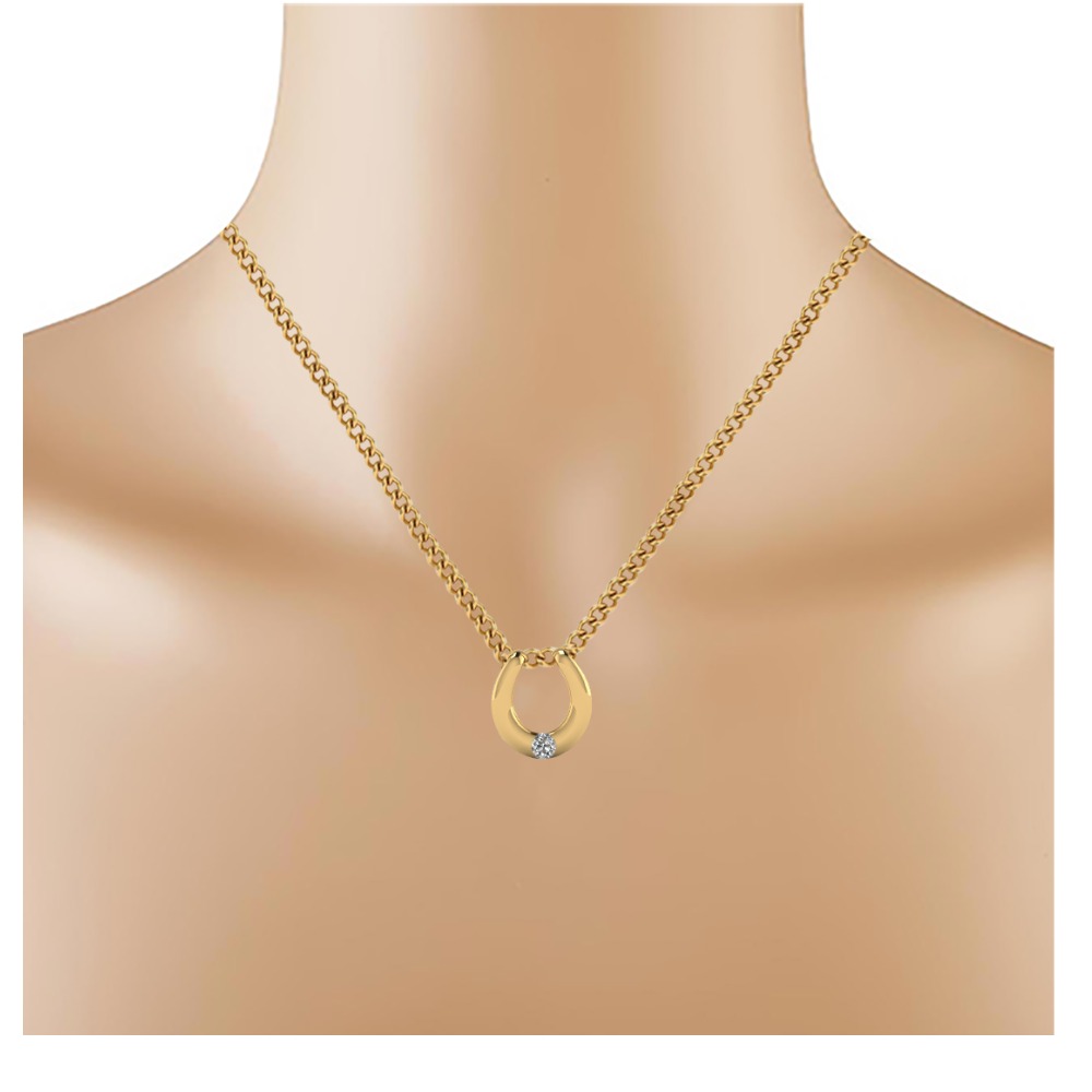 single diamond pendent - Image 2