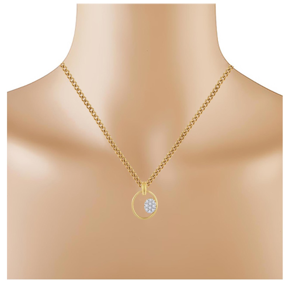 clustor setting diamond pendent - Image 2